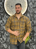 پیراهن مردانه مدل چهارخانه پشمی (شکت) در رنگبندی