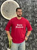 تیشرت آستین کوتاه مدل enjoy freedom
