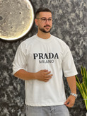تیشرت آستین کوتاه طرح prada