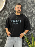 تیشرت آستین کوتاه طرح prada