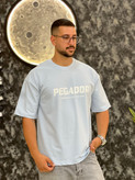 تیشرت آستین کوتاه مدل باکسی طرح pegador