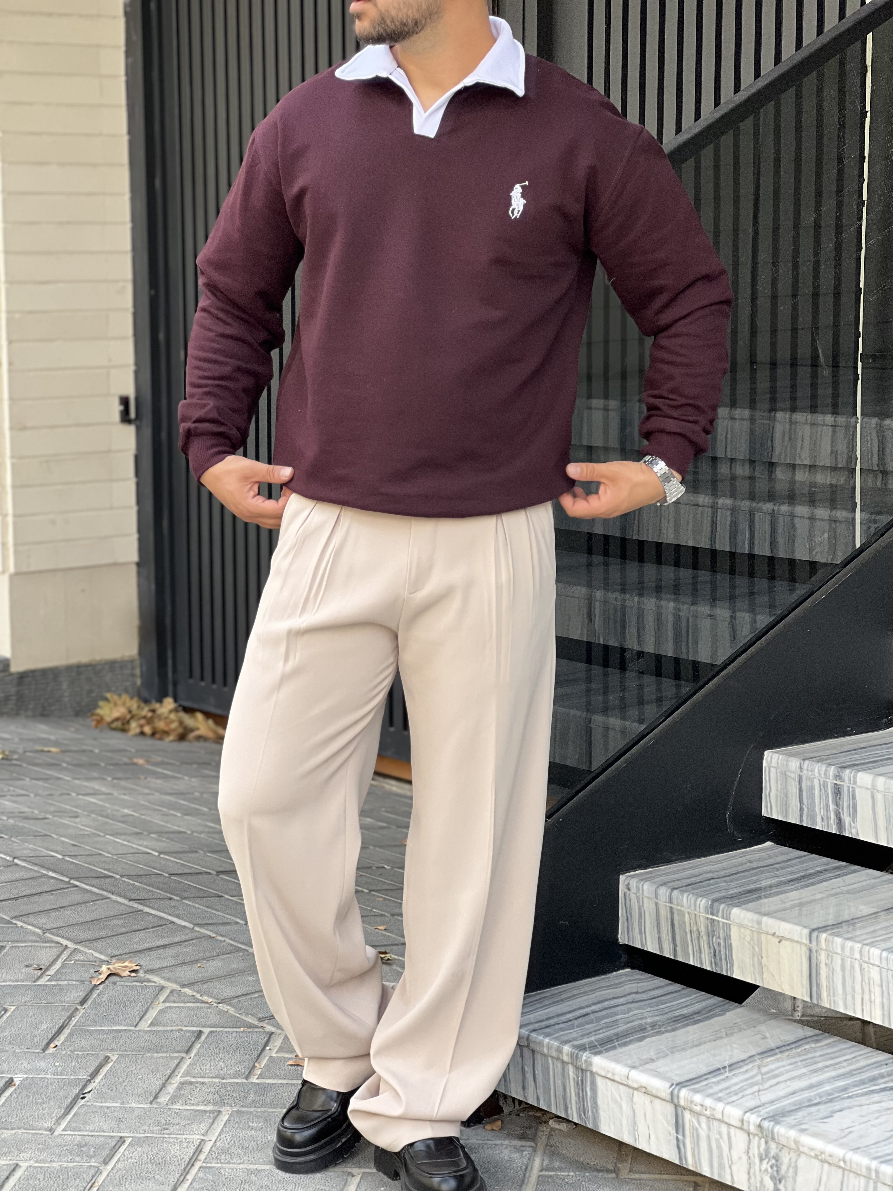 پلوشرت پلو پارچه سه نخ پنبه